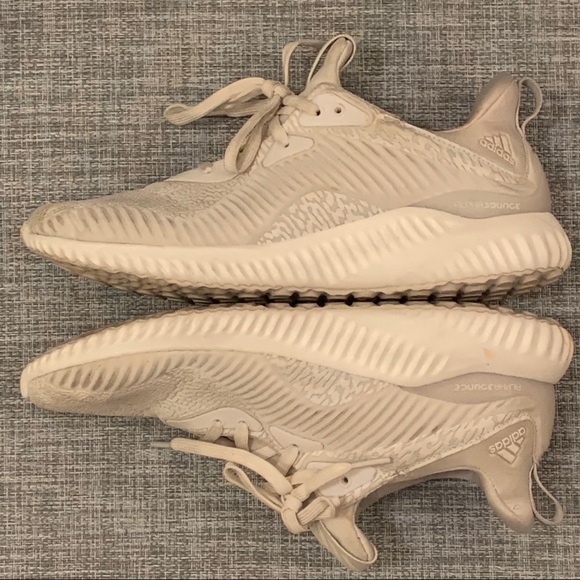 adidas | Shoes | Adidas Alphabounce Off White Sneakers | Poshmark